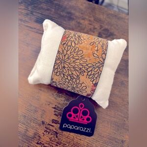 Paparazzi Brown Floral Bracelet